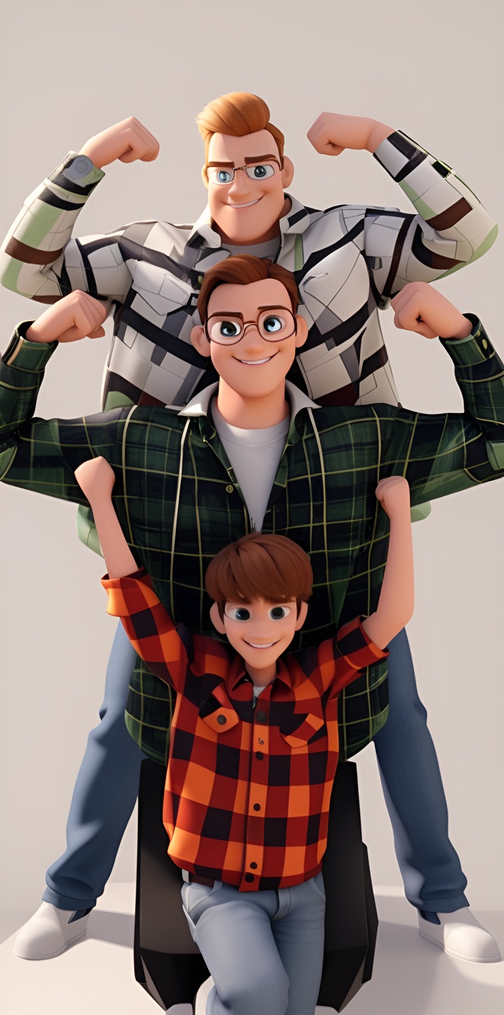 turn family photo into 3D cartoon