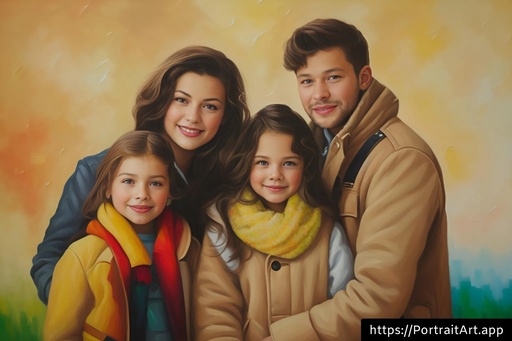 Family Photo to Oil Painting
