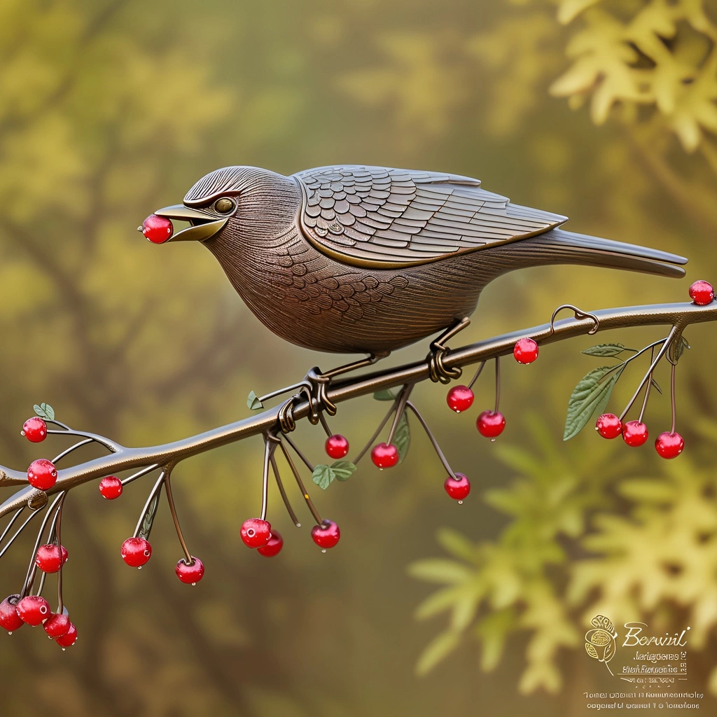 Vogelfoto in Skulptur konvertieren