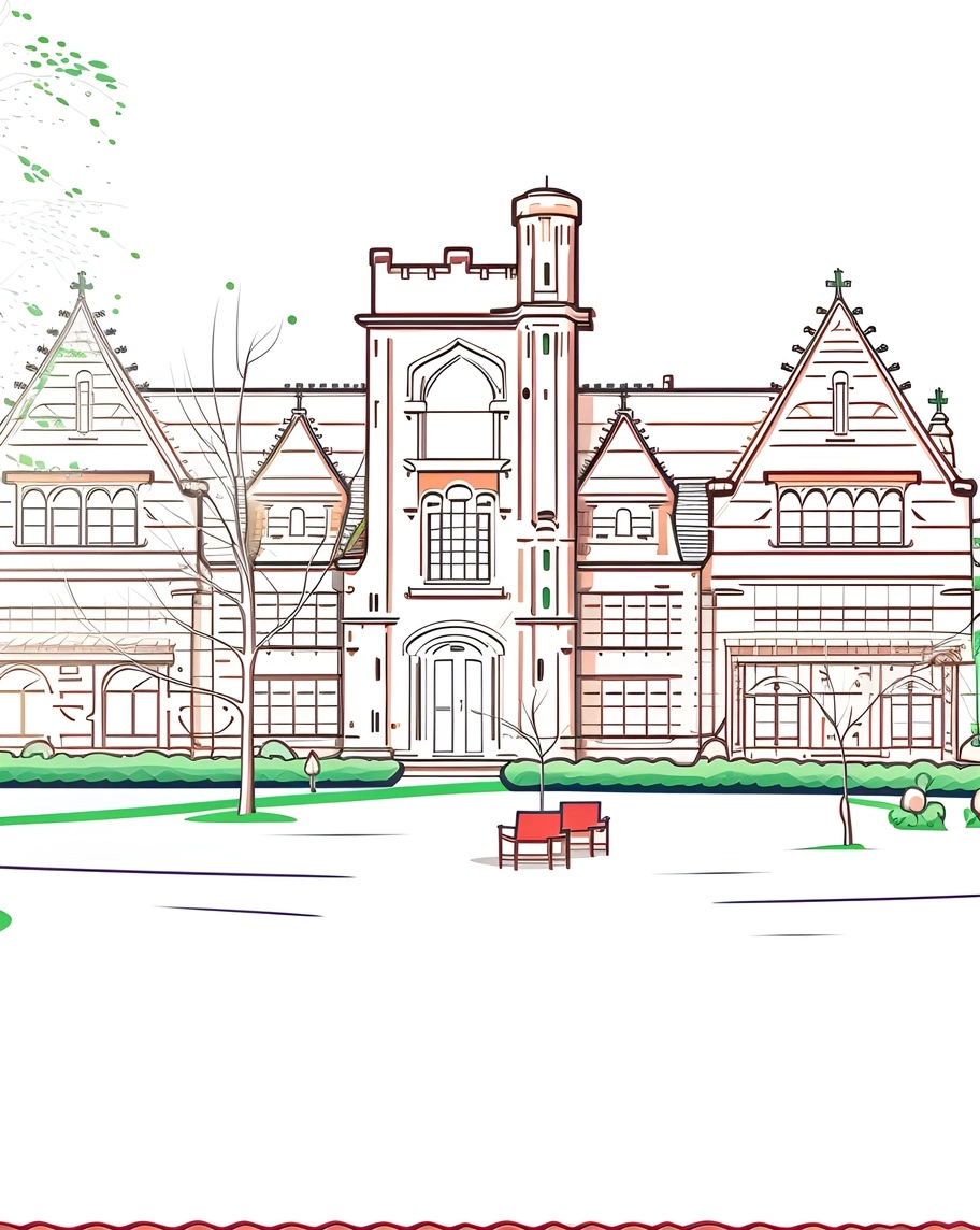 makes campus line art picture from photo