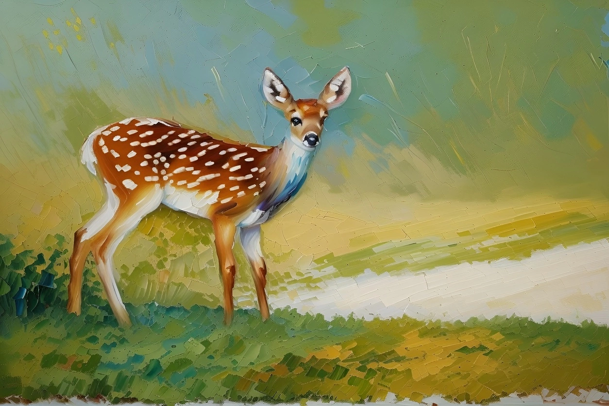 DIY animal oil painting from photo, by generative AI similar as midjourney and ChatGPT