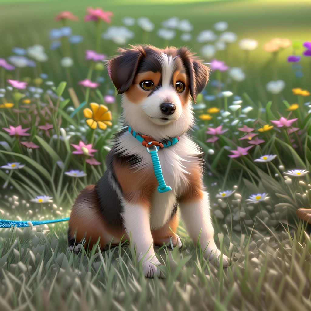 turn pets (dog) in photo into 3D cartoon