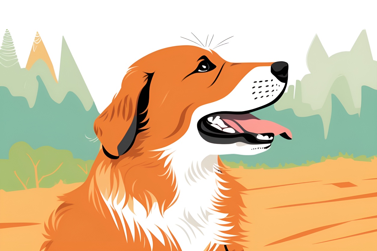 turn pets (dog) photo into vector art (illustration)