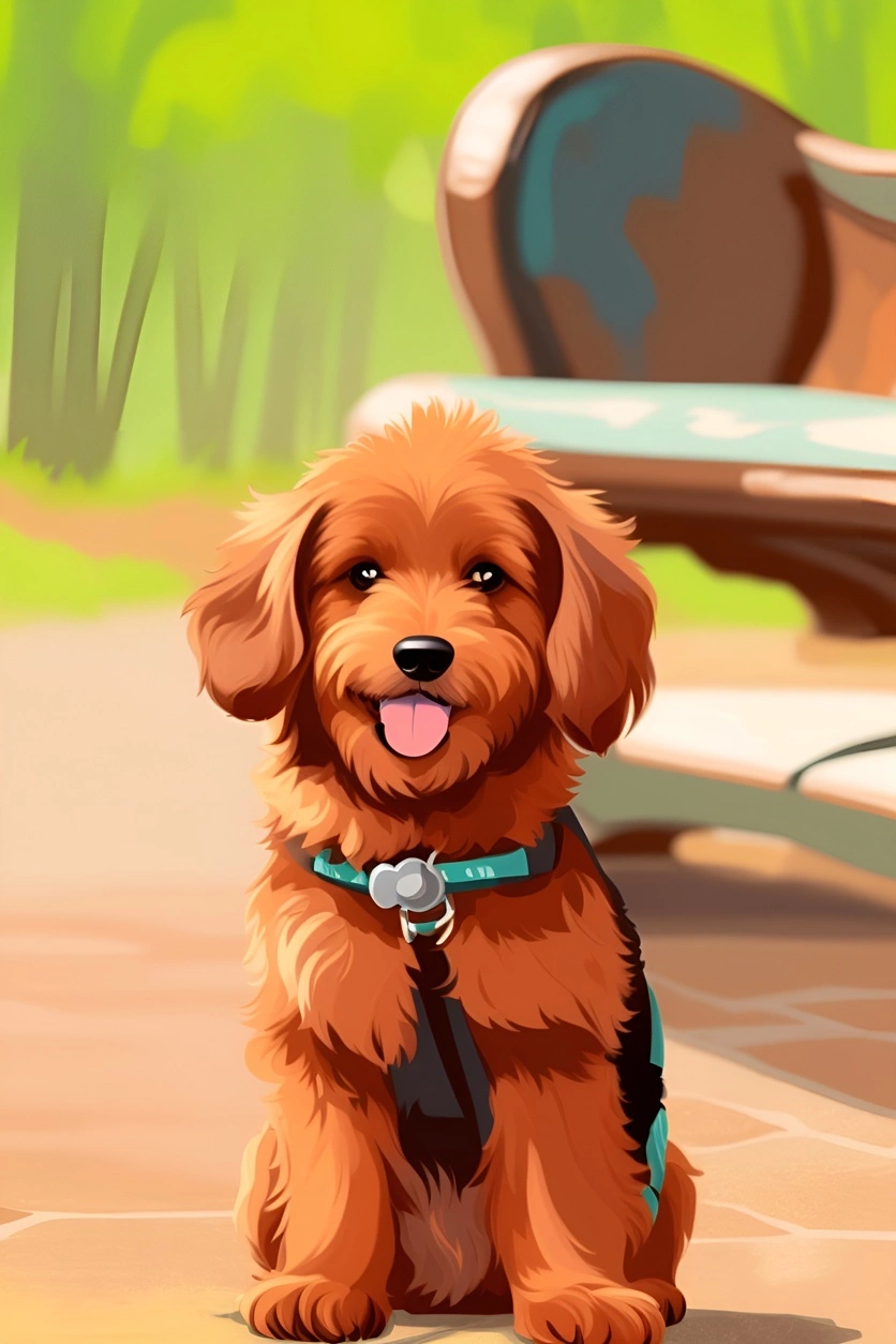 turns pets (dog) photo into vector art (illustration)