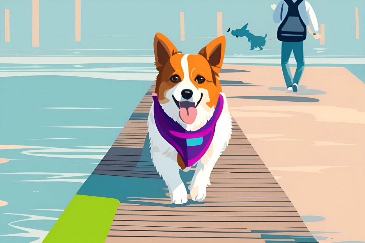 Vector art of a dog