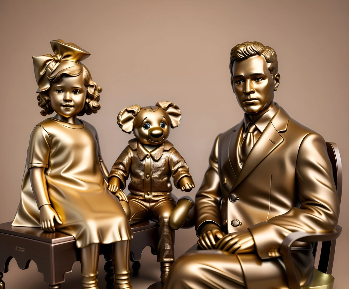 convert family photo to sculpture