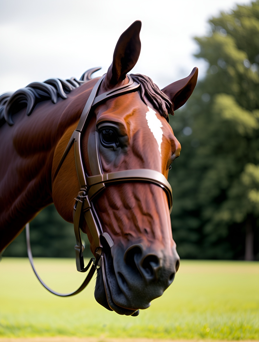convert animal (horse) photo to sculpture