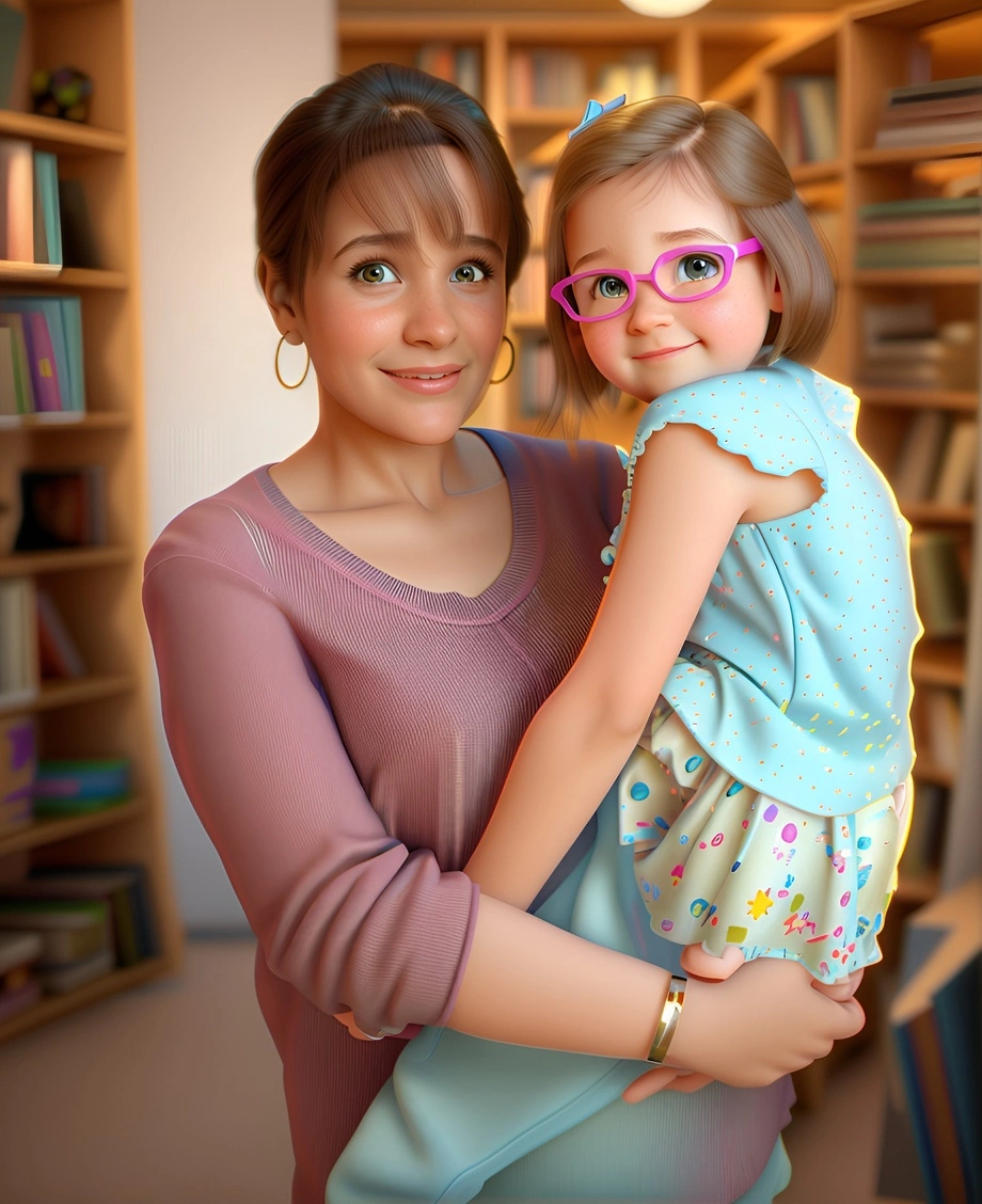 turn family photo into 3D cartoon