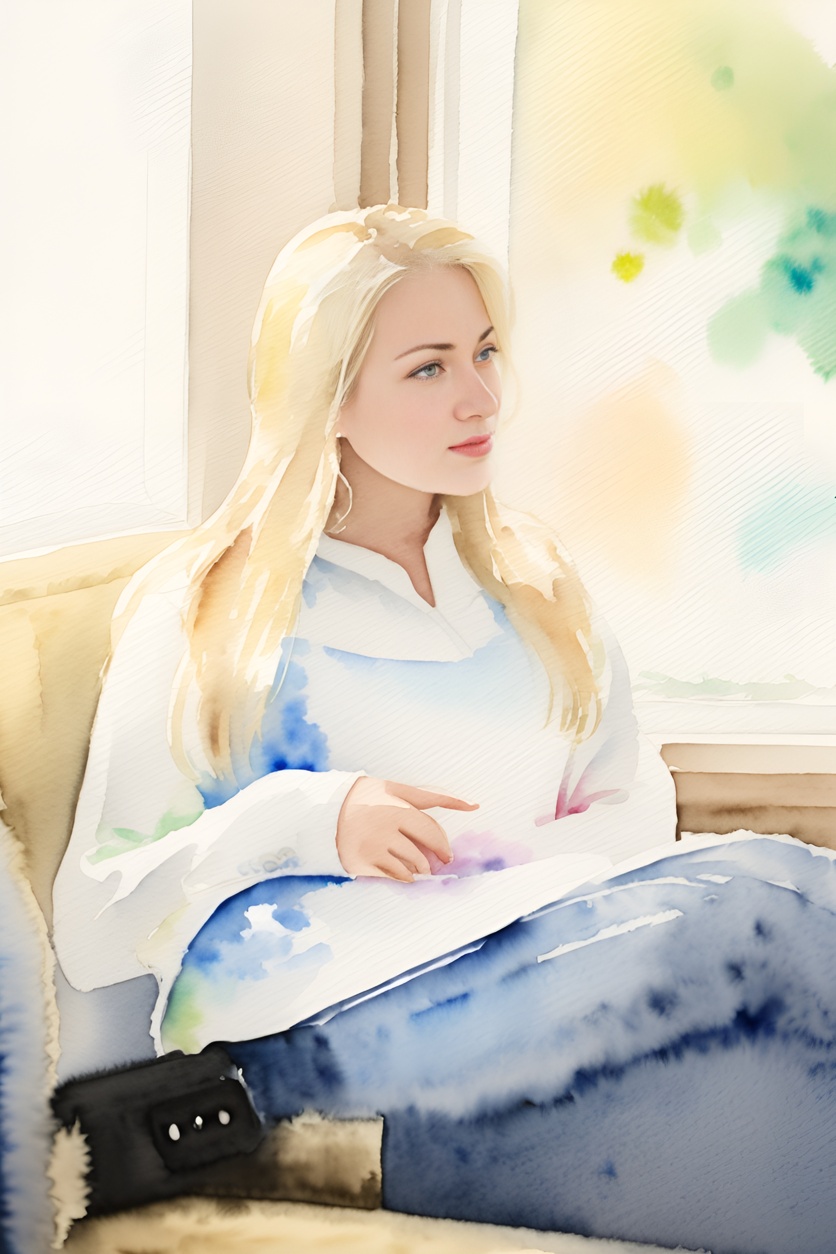 turns portrait photo into beautiful watercolor painting with AI