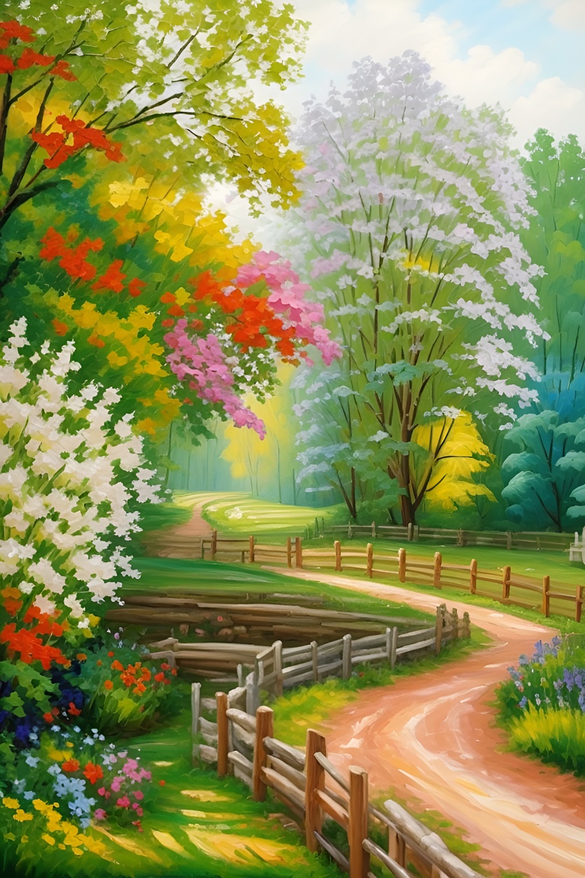 customized scenery oil painting from photo