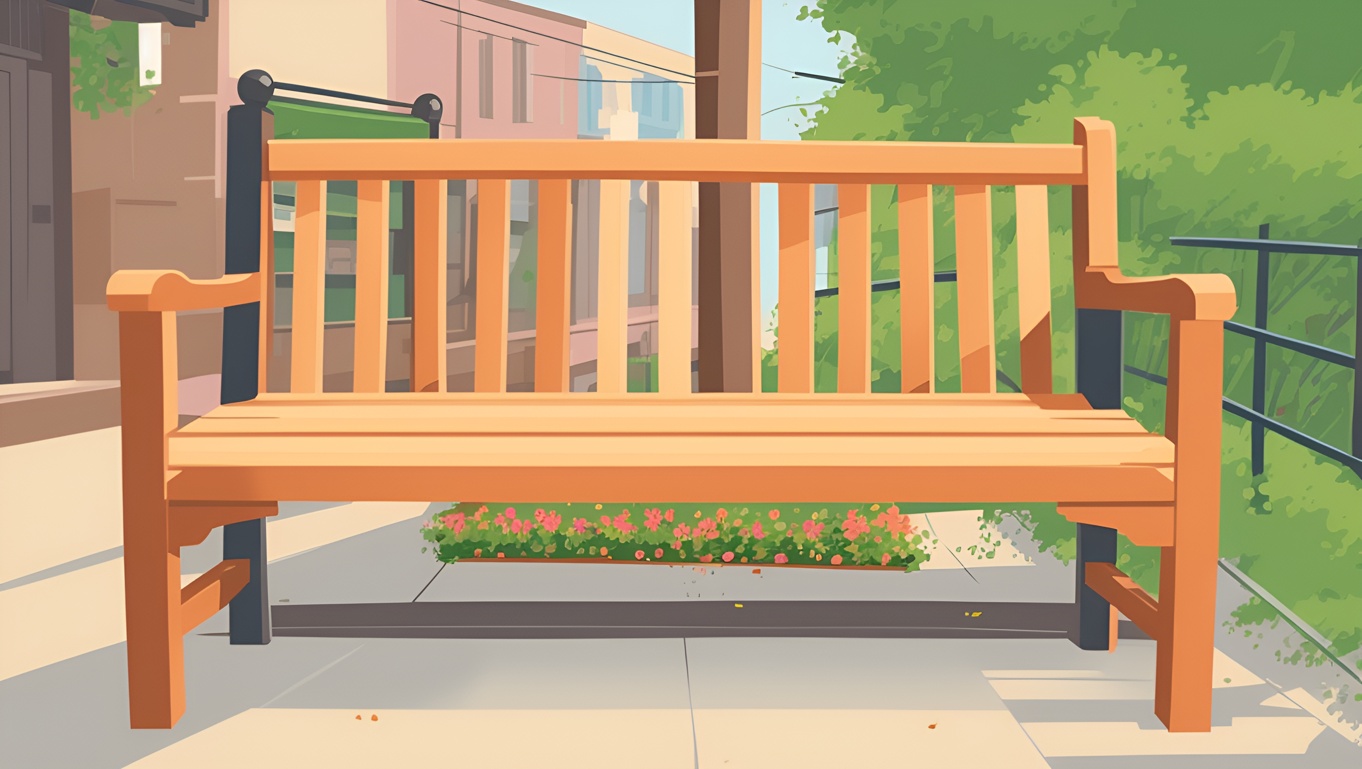 Vector art of a outdoor scene, created from a reference photo by generative AI similar as MidJourney and ChatGPT