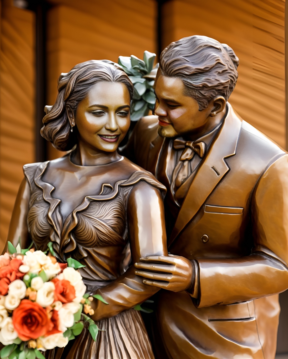 convert wedding photos to sculpture