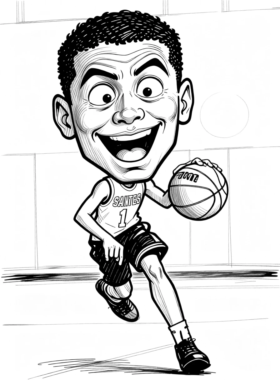 Karikatur-Zeichnung von PortraitArt erstellt