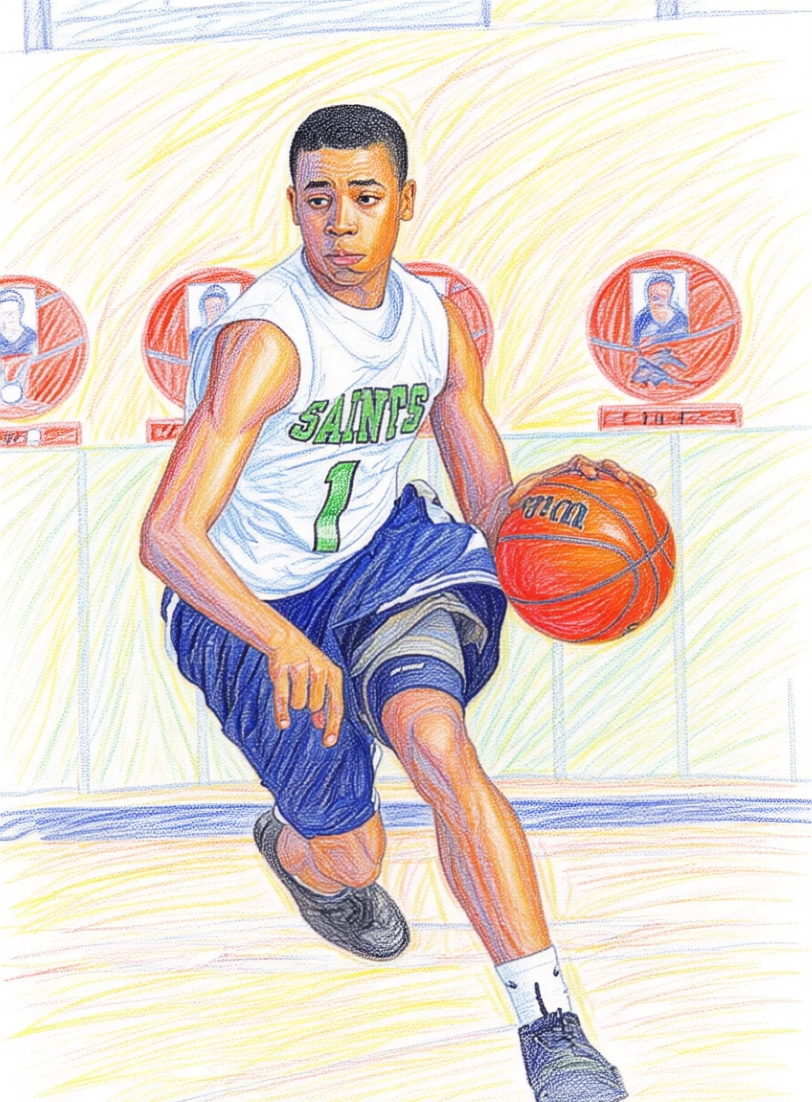 Colored Pencil Sketch generated by PortraitArt