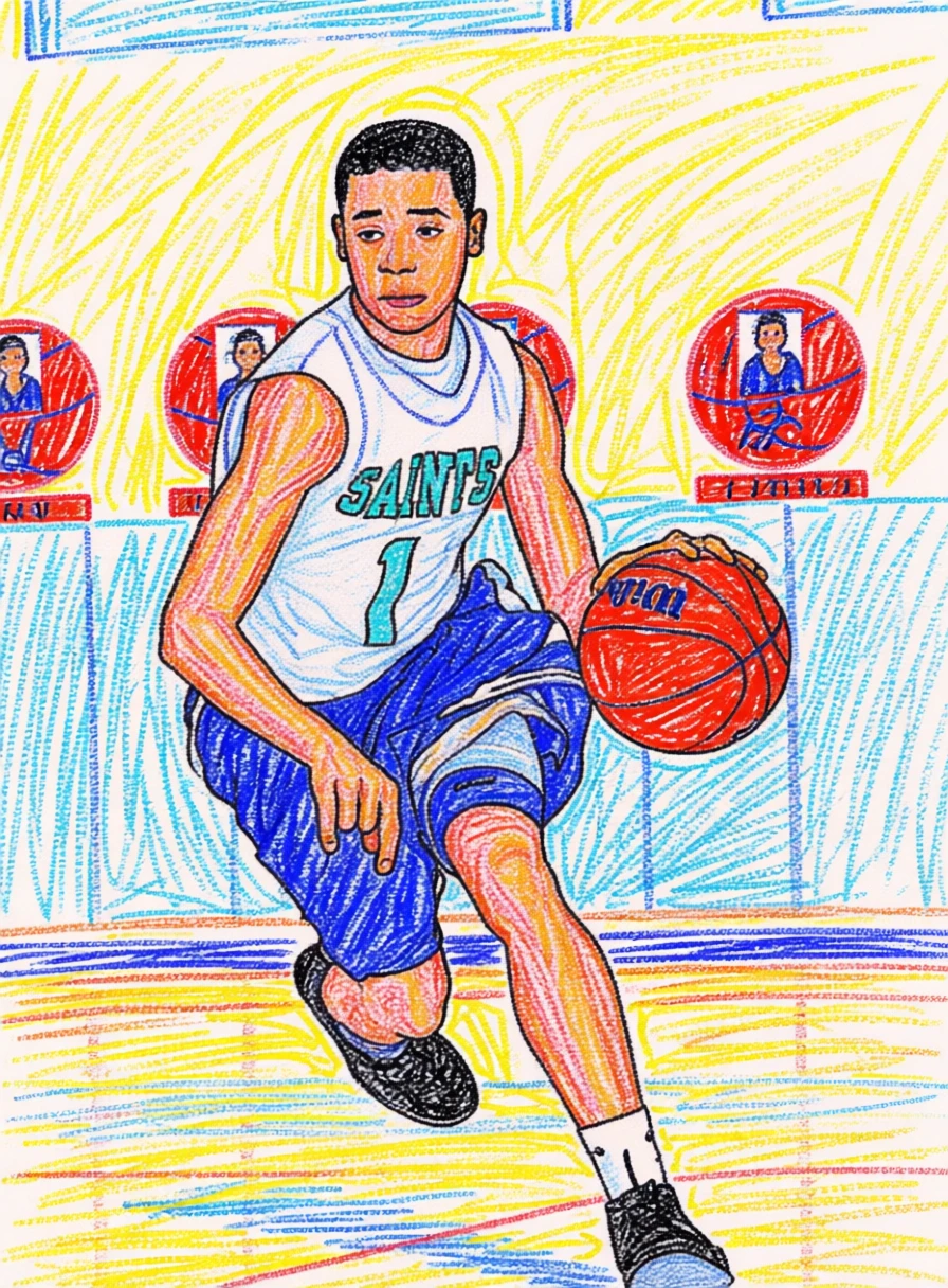 Crayon Drawing generated by PortraitArt