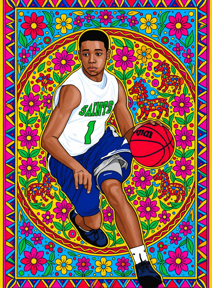 Madhubani (Indian) generated by PortraitArt