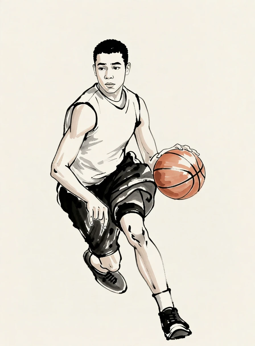 Sumi-e (Japanese) generated by PortraitArt