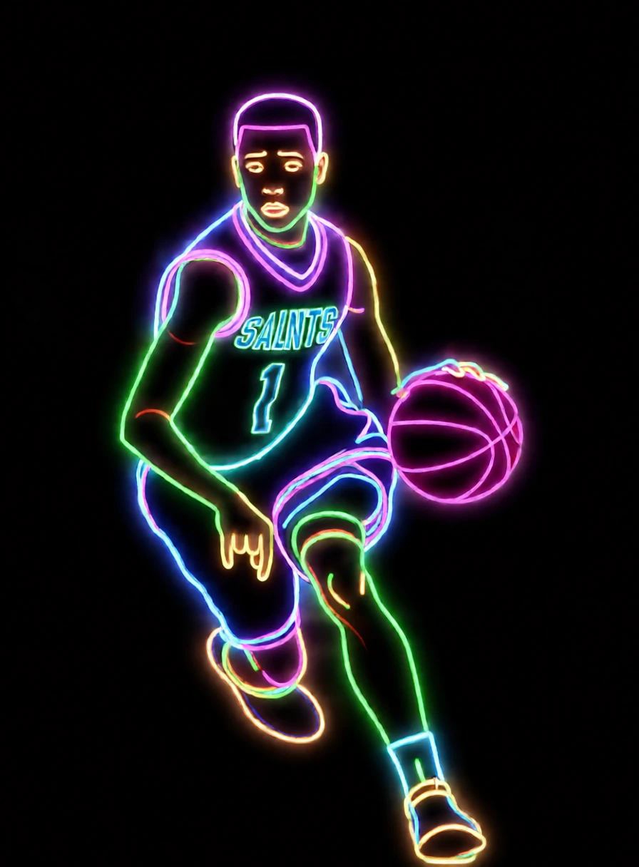 Neon Light generated by PortraitArt