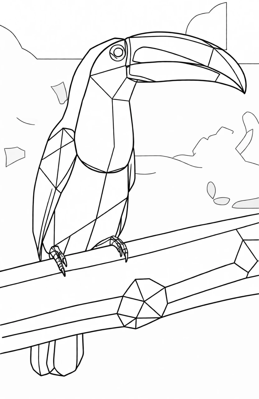 Polygon Lineart generated by PortraitArt