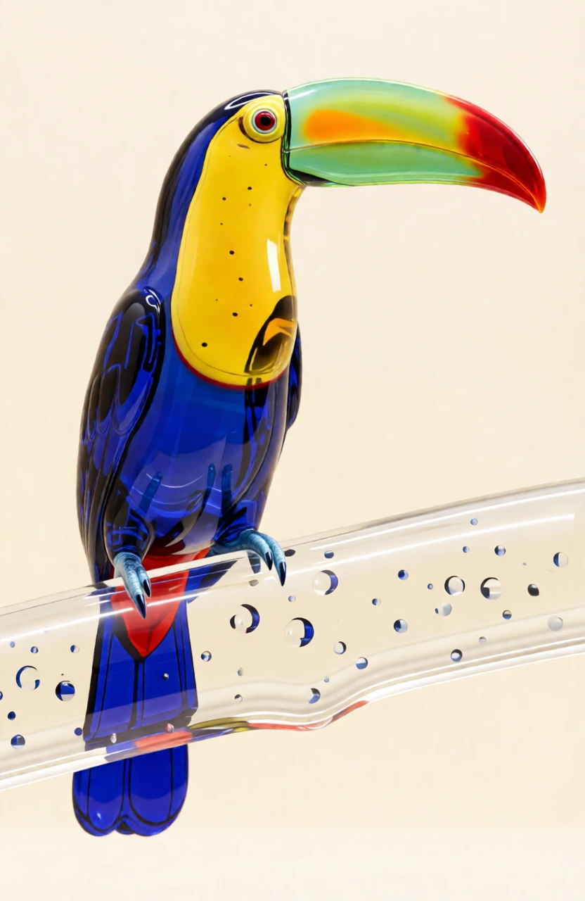 Murano Glass Sculpture generated by PortraitArt