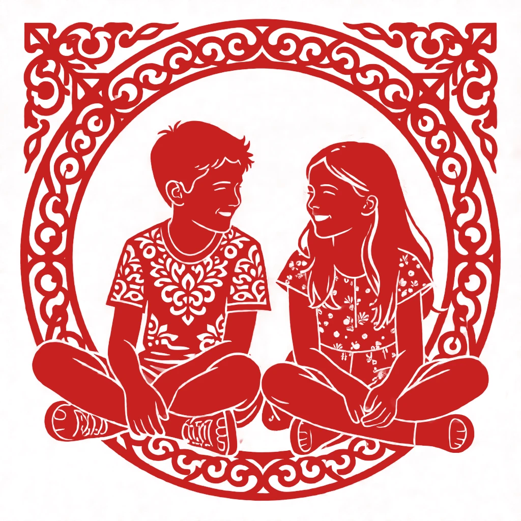 Paper Cutting (Chinese) generated by PortraitArt