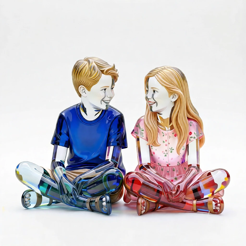 Murano Glass Sculpture generated by PortraitArt