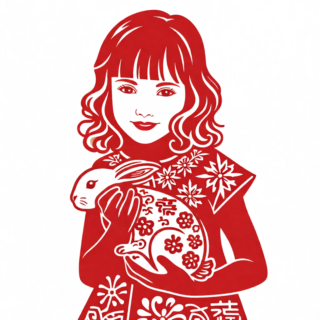 Paper Cutting (Chinese) generated by PortraitArt