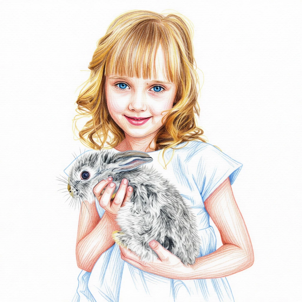 Colored Pencil Sketch generated by PortraitArt