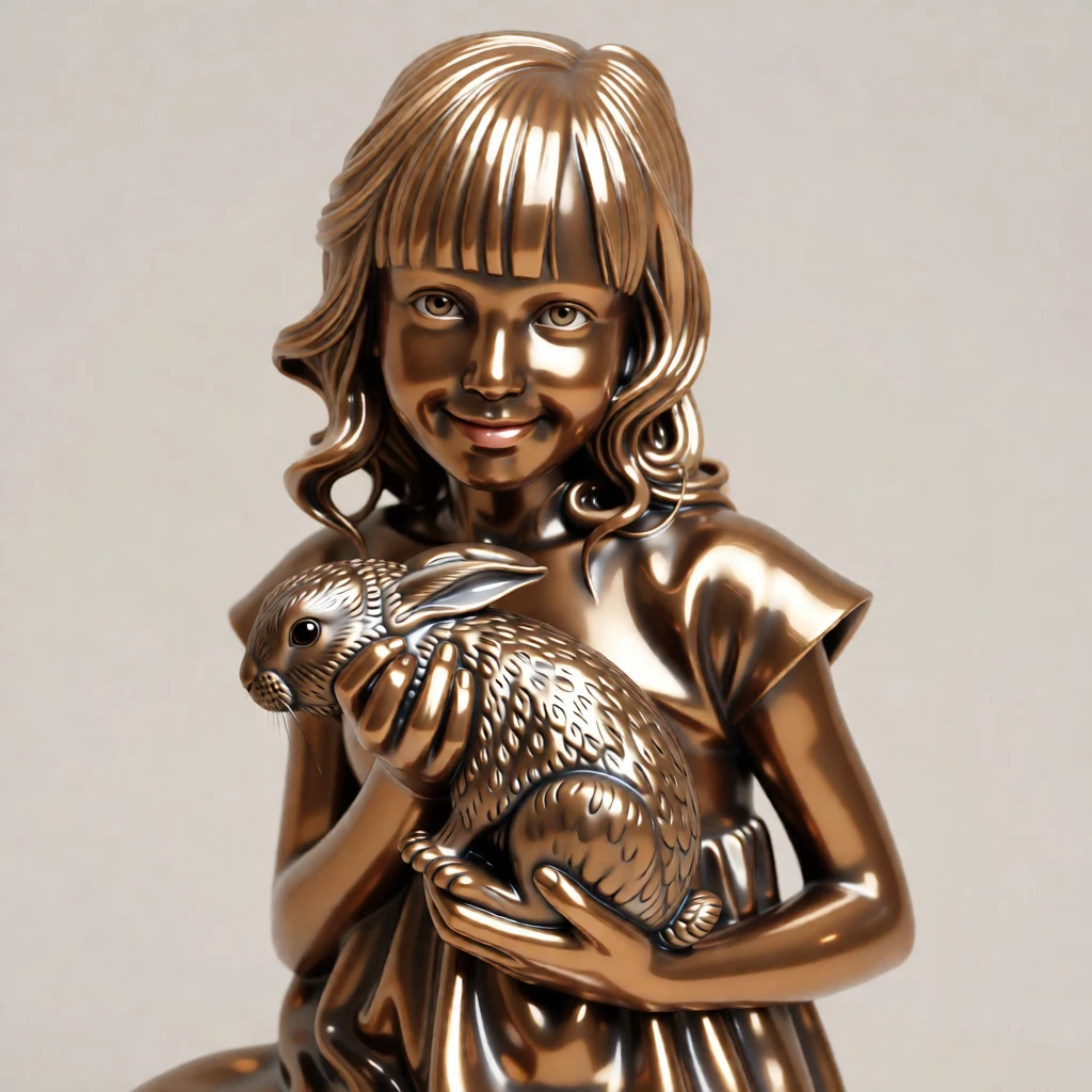 Bronze Sculpture generated by PortraitArt