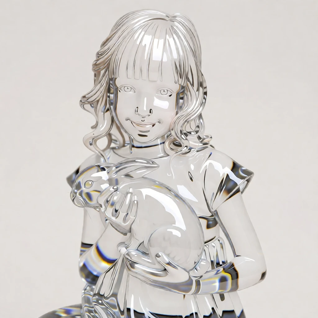 Glass Sculpture generated by PortraitArt