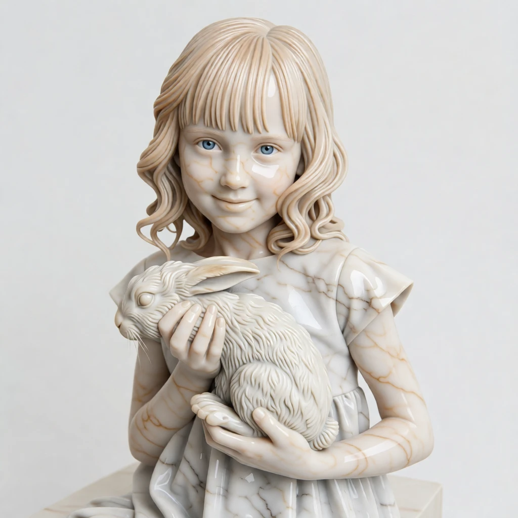 Marble Sculpture generated by PortraitArt