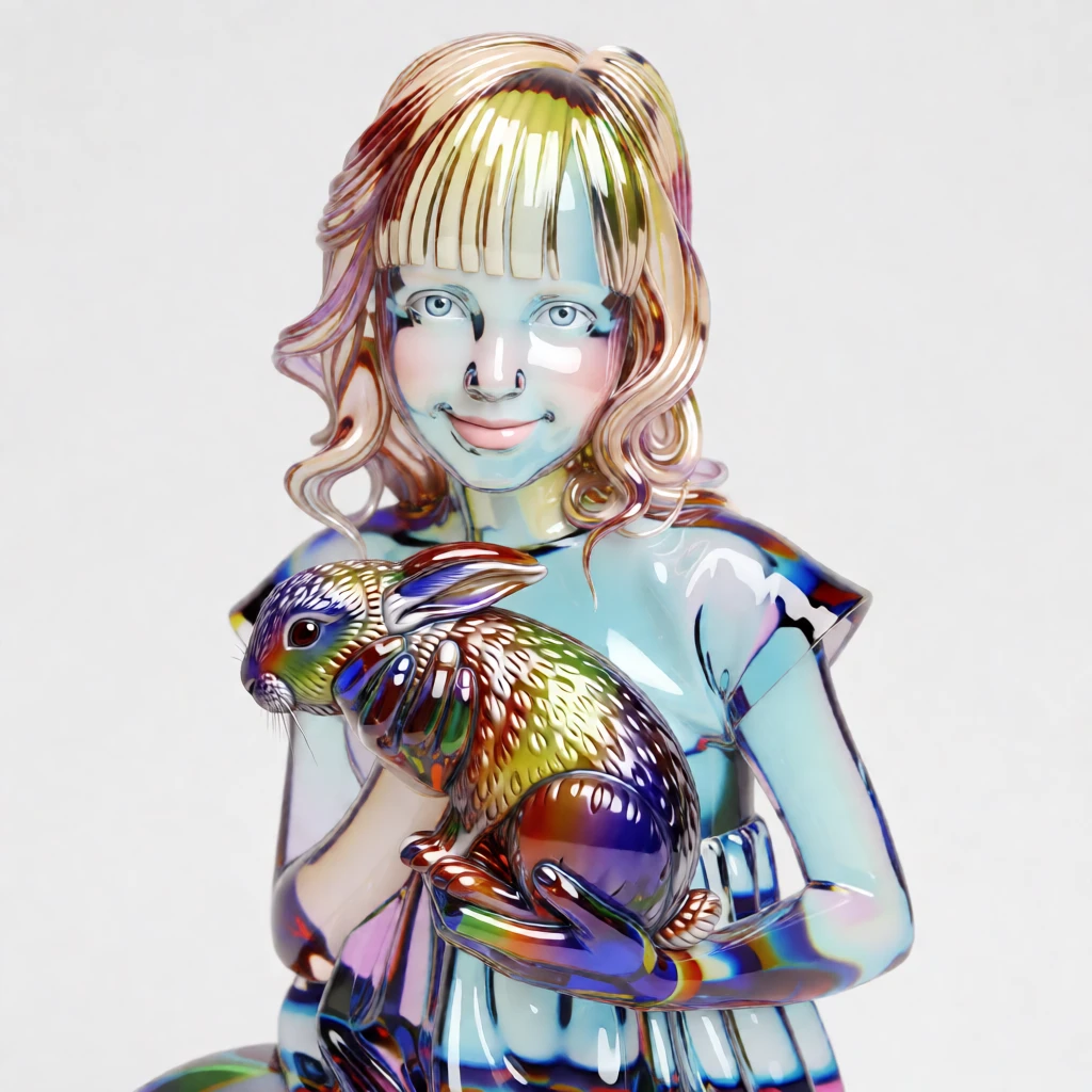 Murano Glass Sculpture generated by PortraitArt