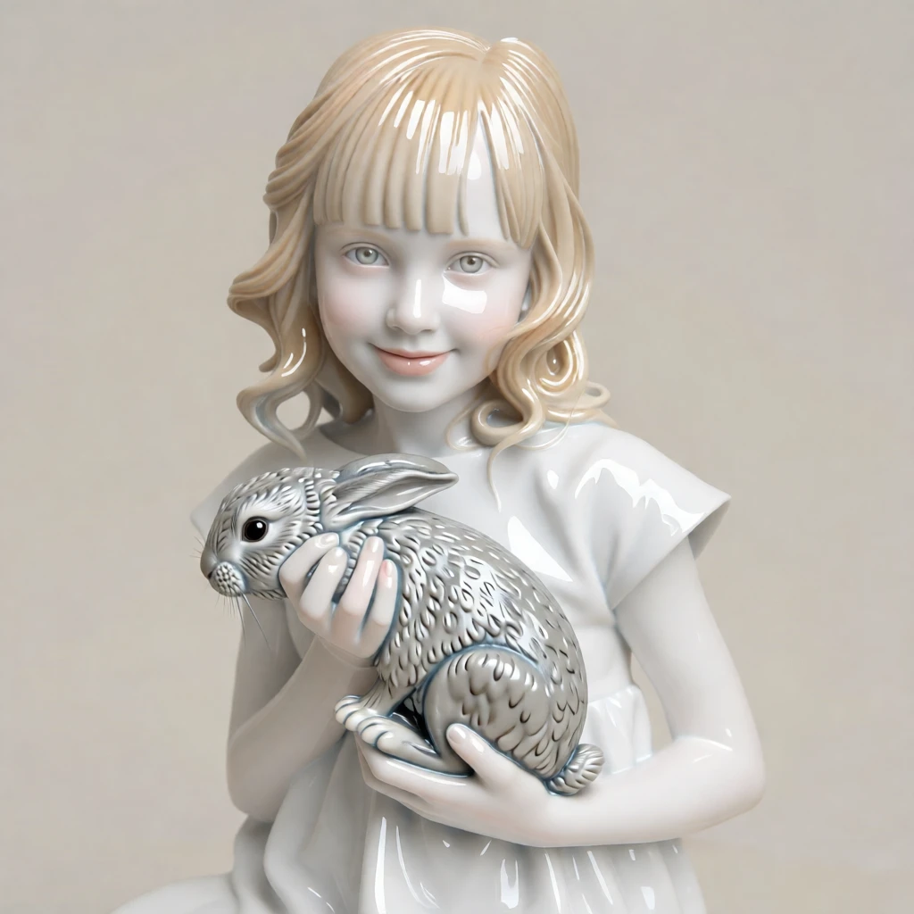 Porcelain Sculpture generated by PortraitArt
