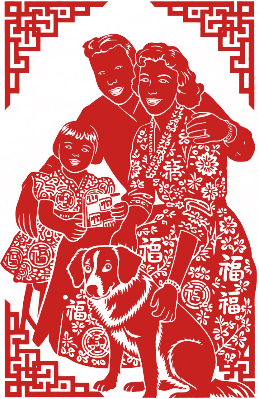 Paper Cutting (Chinese) generated by PortraitArt