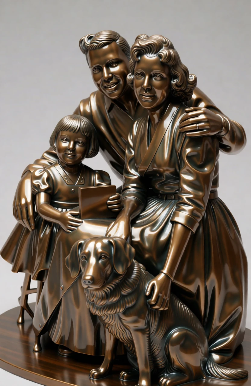 Bronze Sculpture generated by PortraitArt