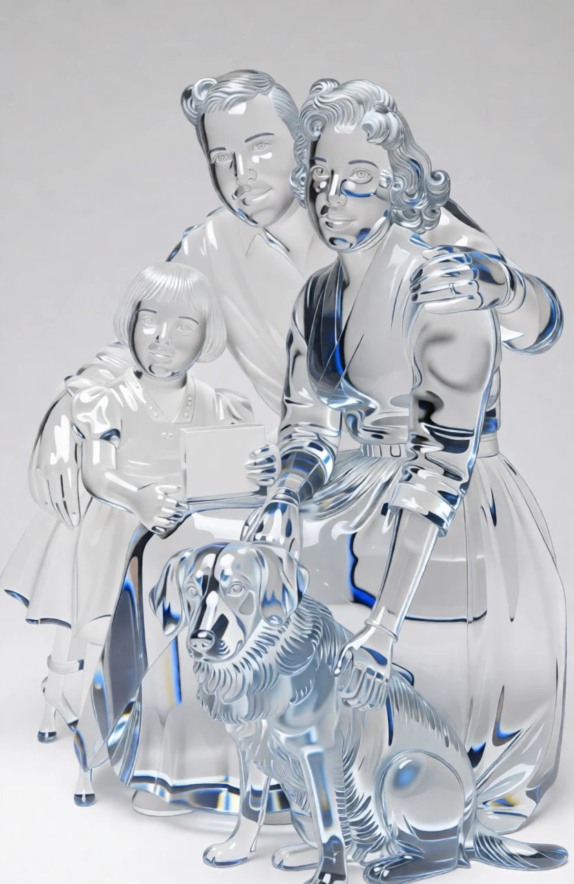 Glass Sculpture generated by PortraitArt