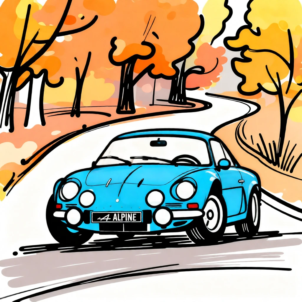 Bold Line Illustration generated by PortraitArt