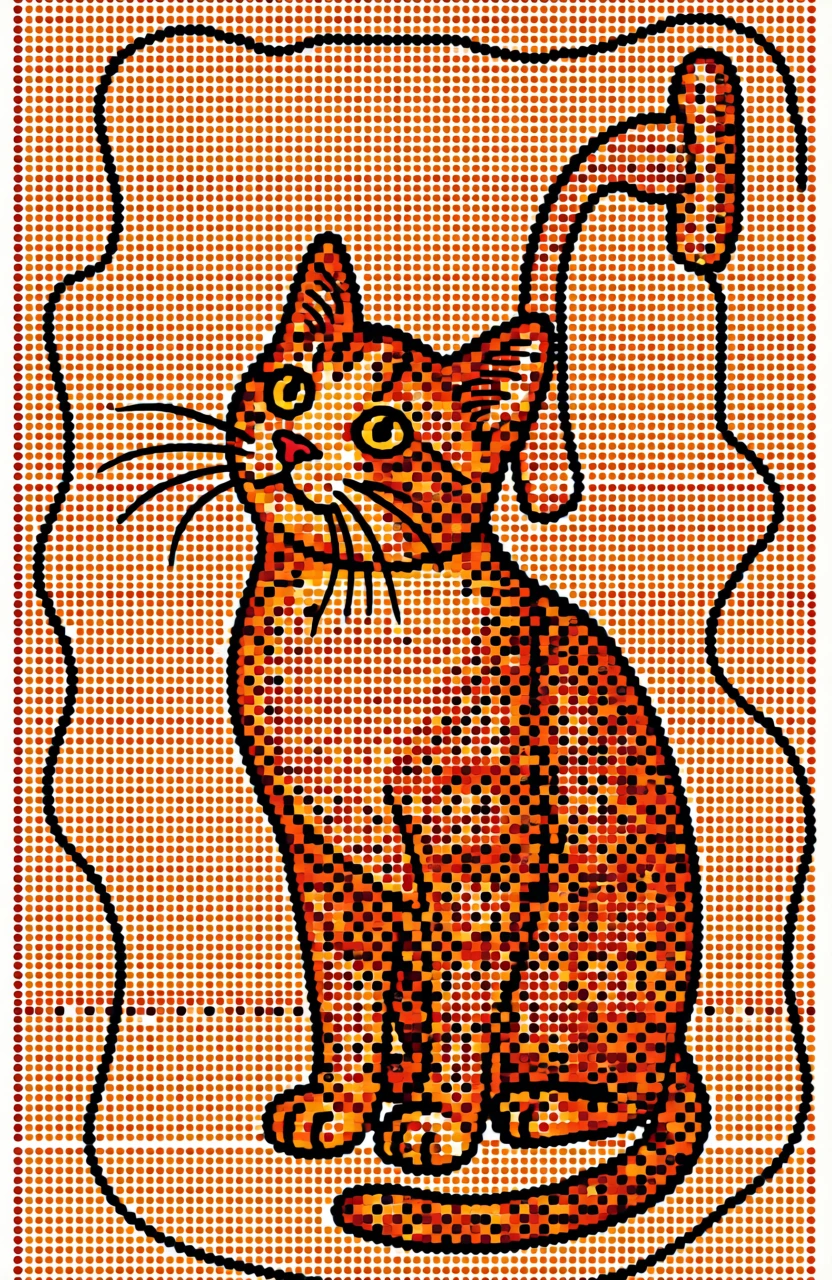 Dot Painting (Aboriginal) generated by PortraitArt