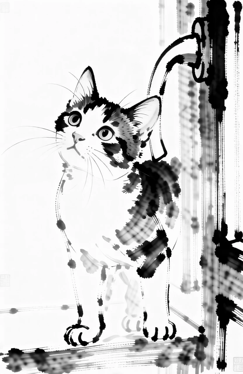 BW Ink Painting (Chinese) generated by PortraitArt