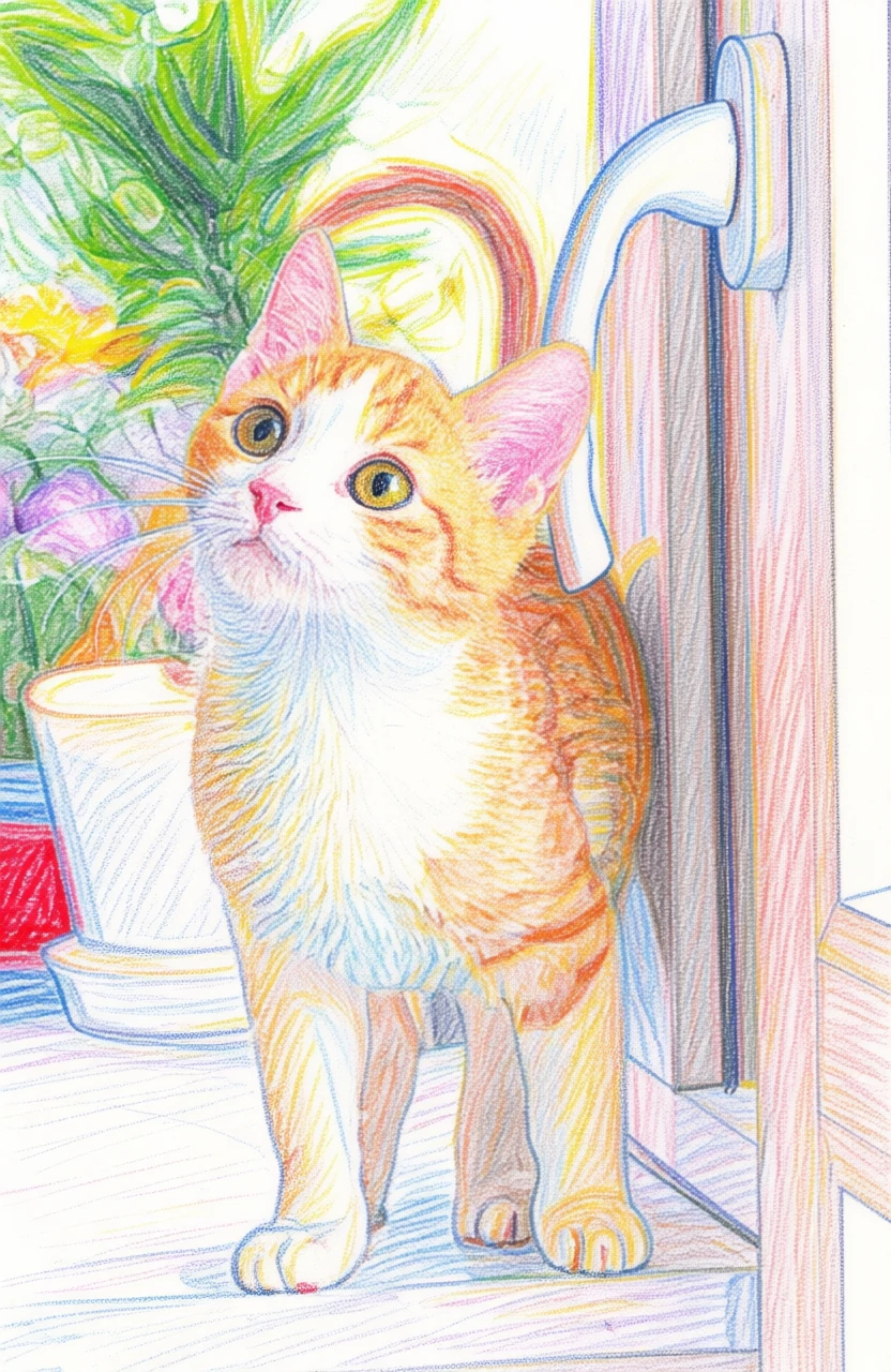 Colored Pencil Sketch generated by PortraitArt