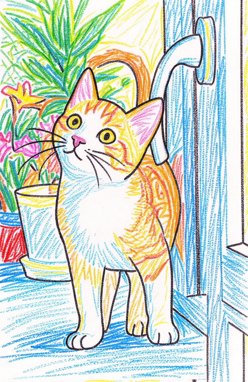 Crayon Drawing generated by PortraitArt