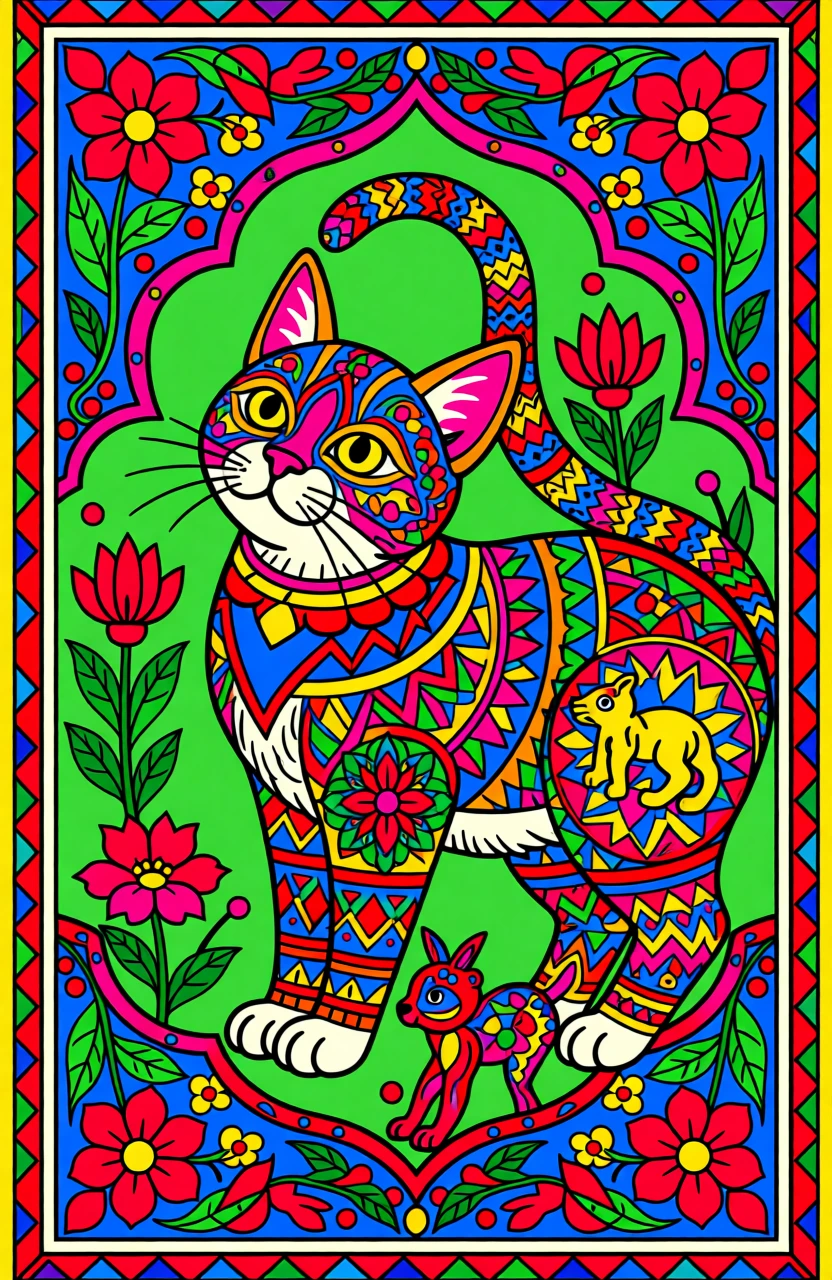 Madhubani (Indian) generated by PortraitArt