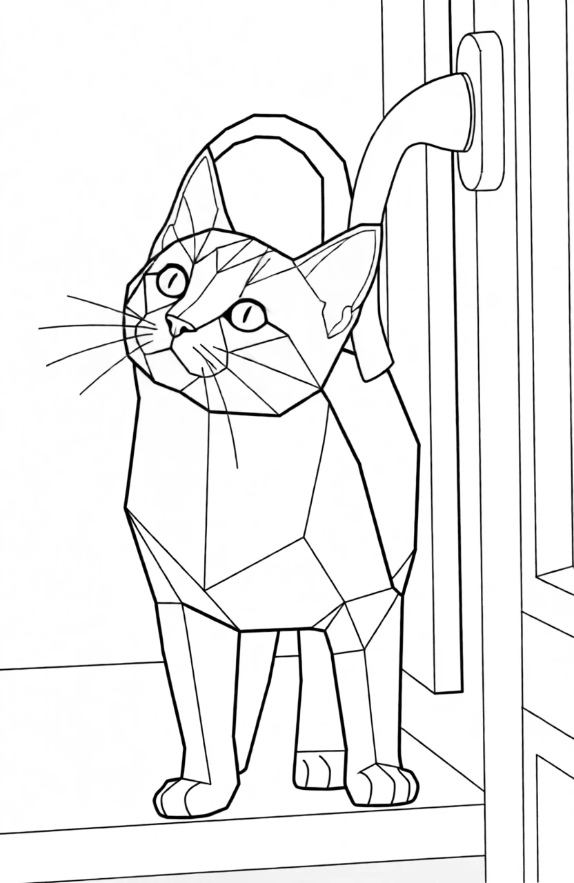 Polygon Lineart generated by PortraitArt