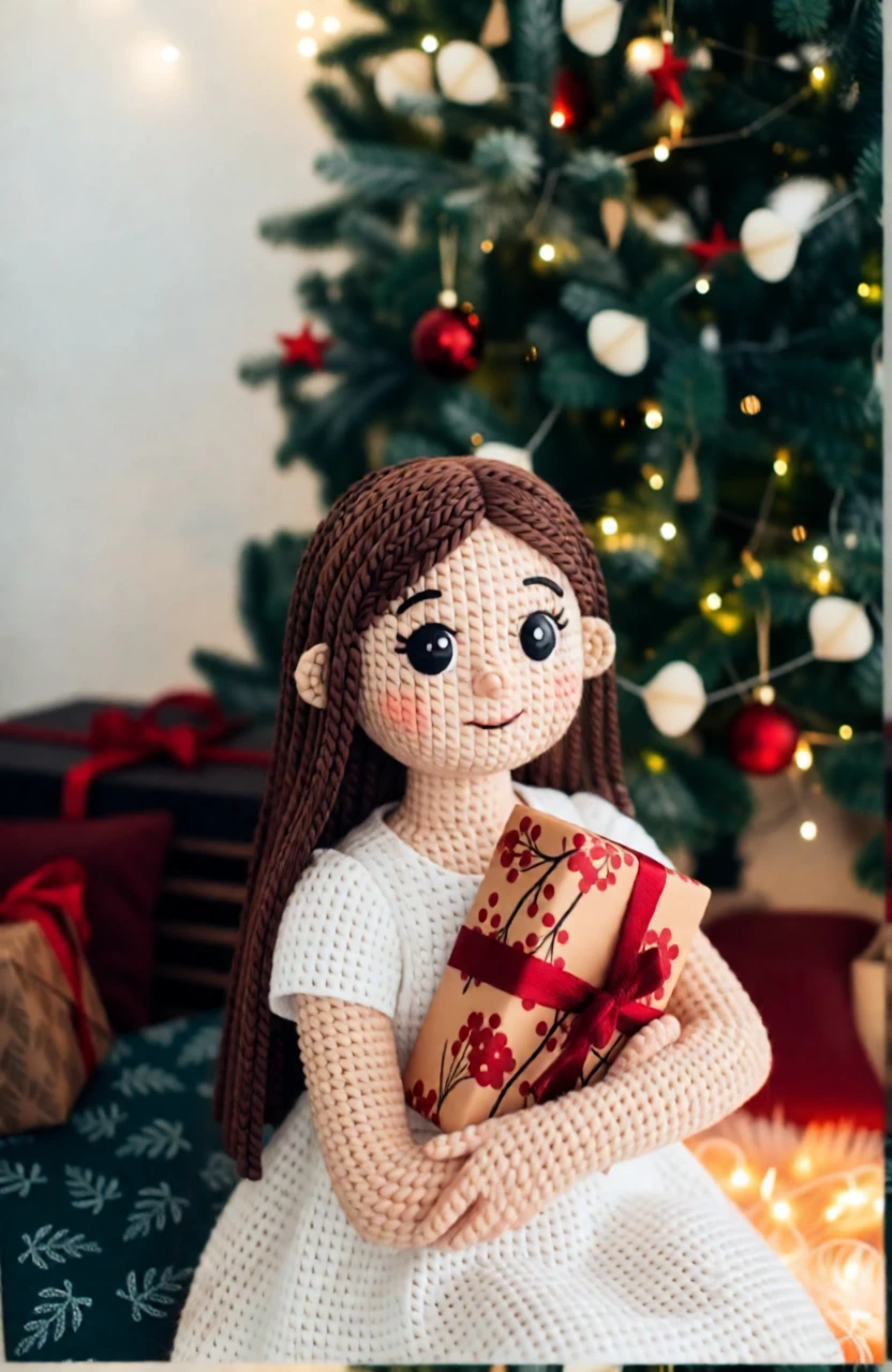 Poupée Amigurumi générée par PortraitArt