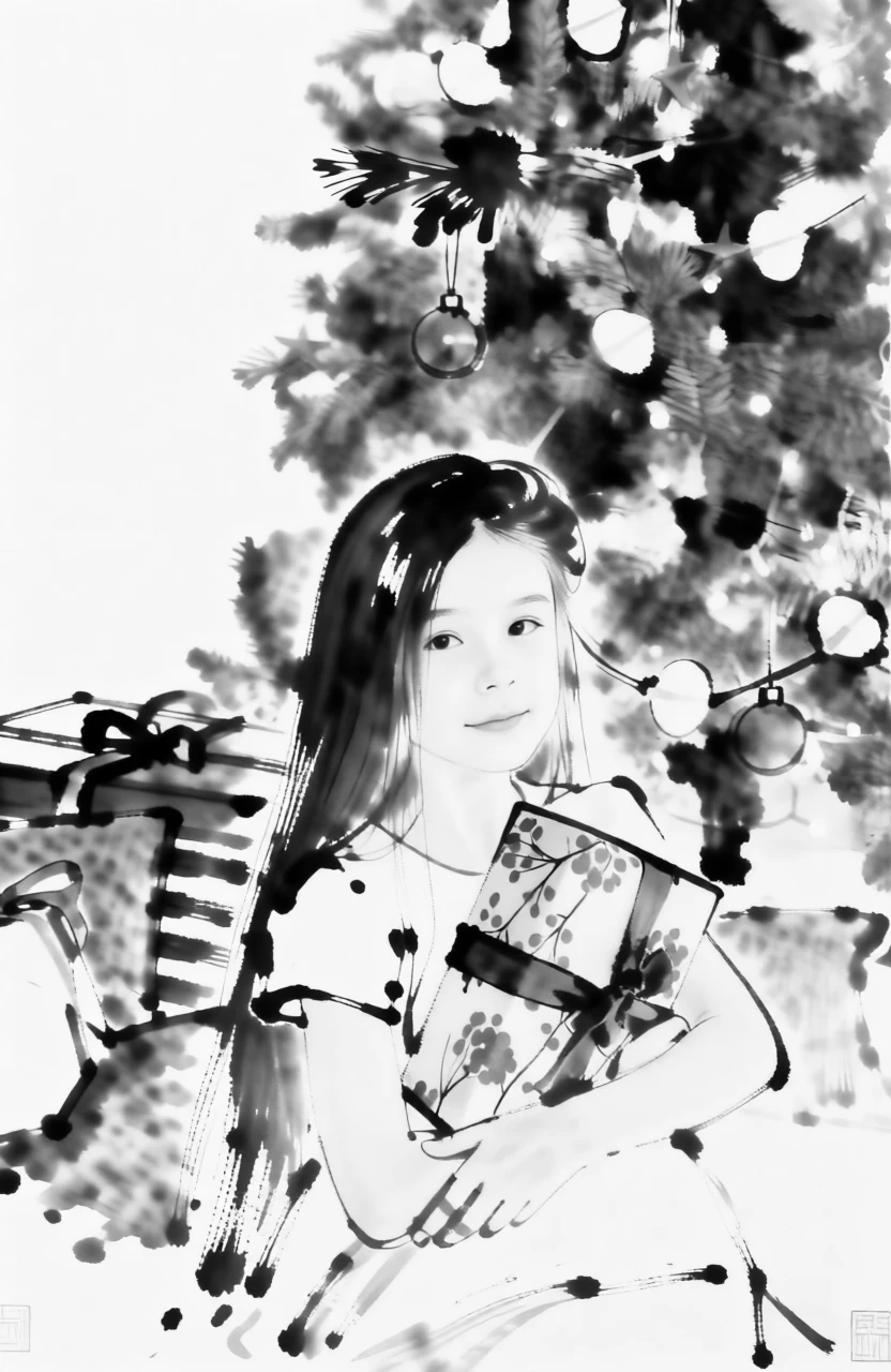 BW Ink Painting (Chinese) generated by PortraitArt