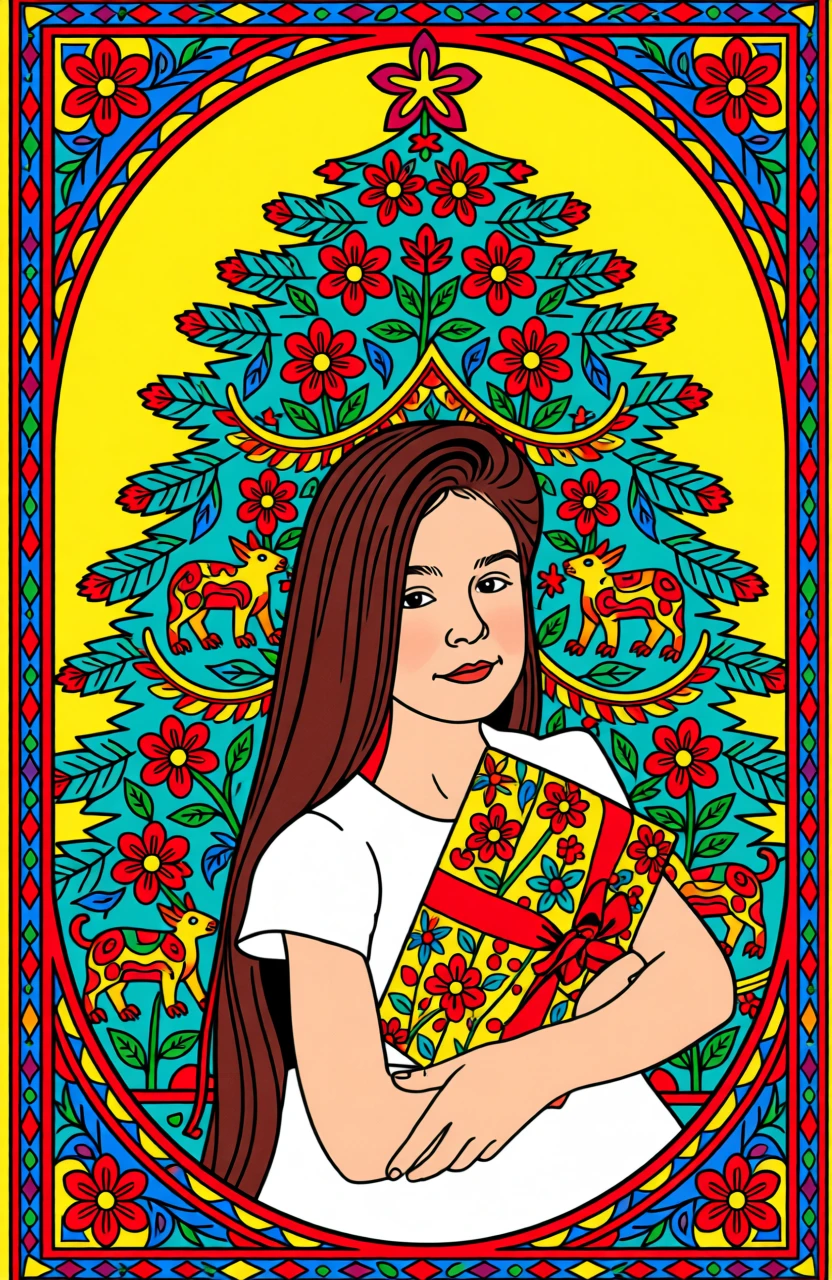 Madhubani (Indian) generated by PortraitArt