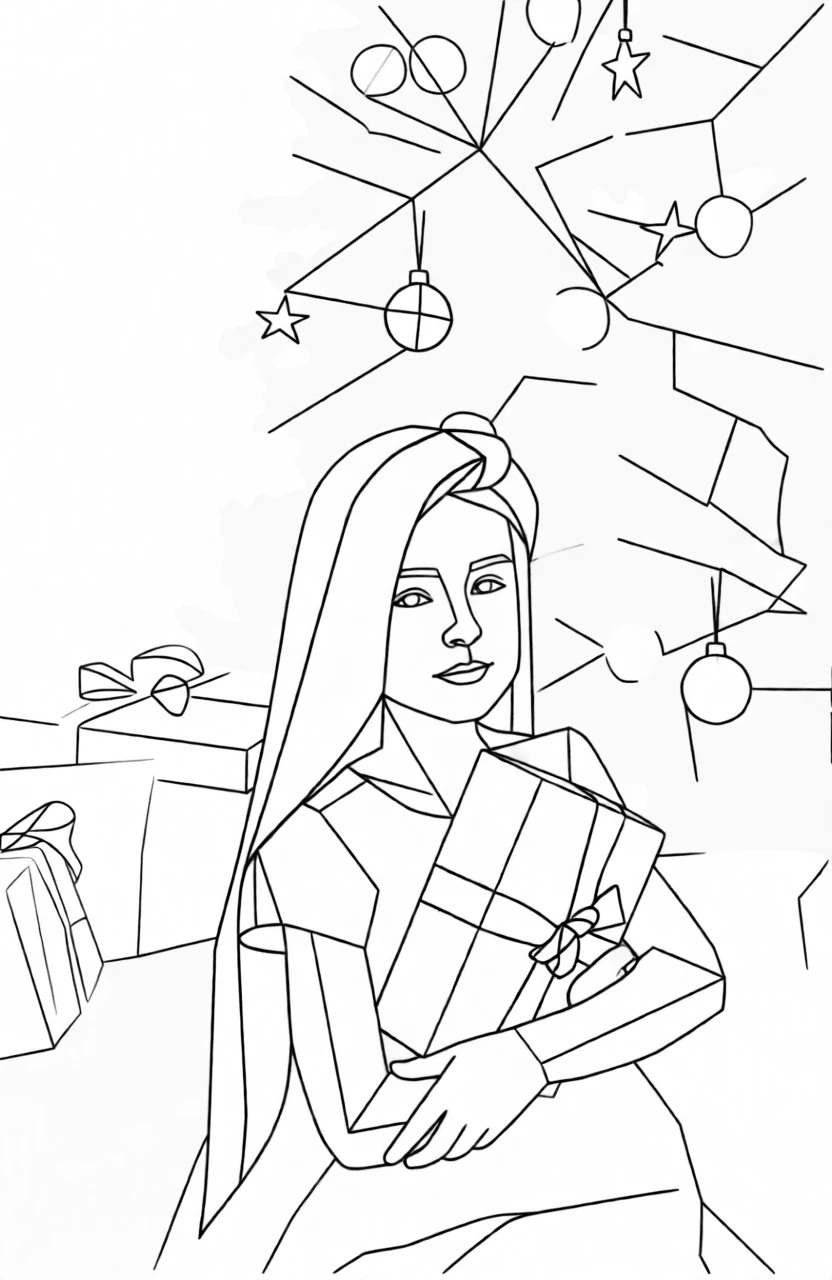 Polygon Lineart generated by PortraitArt