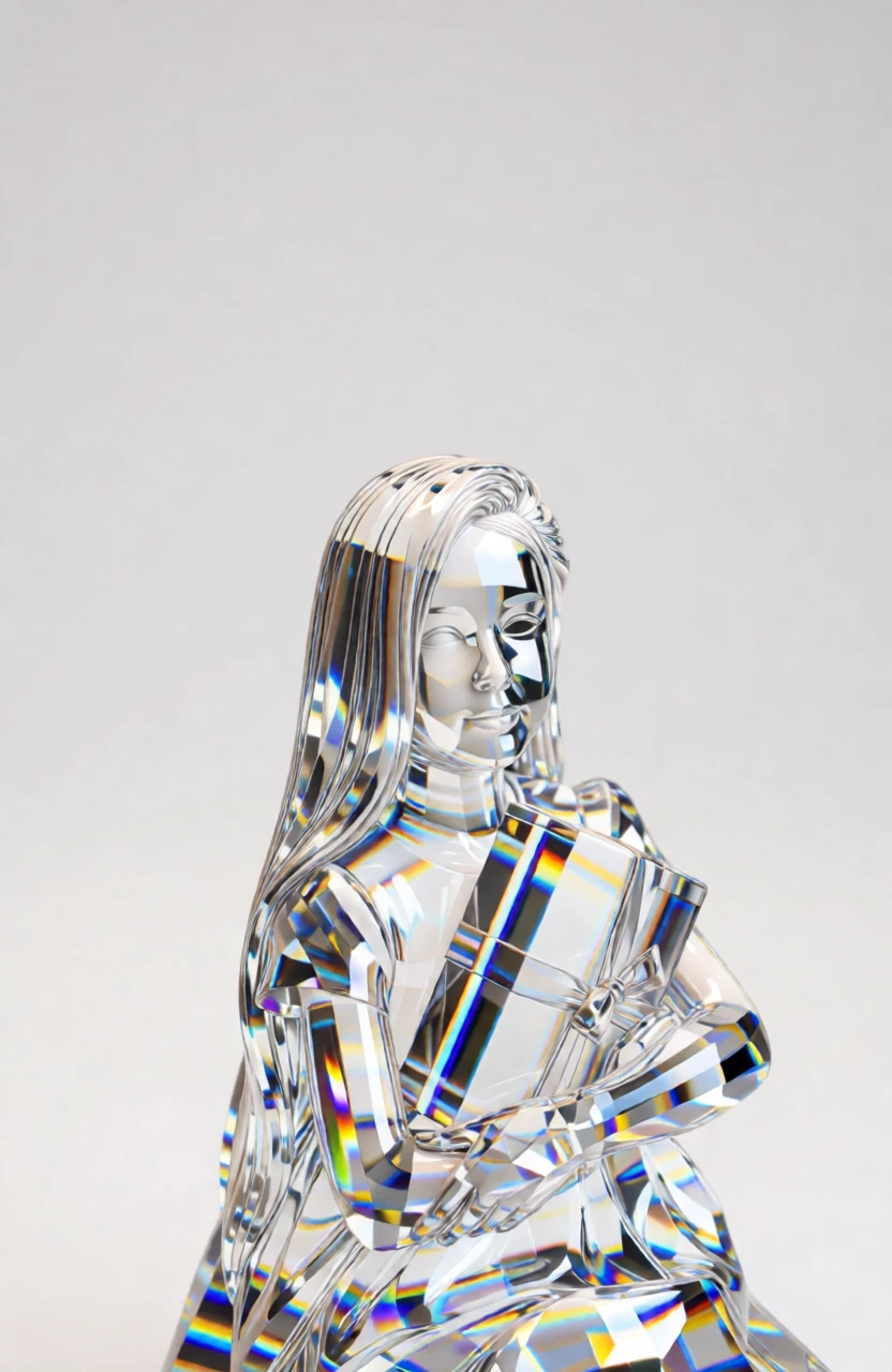 Crystal Sculpture generated by PortraitArt