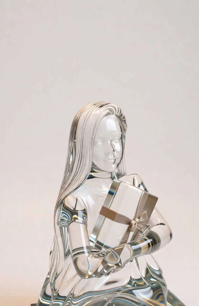 Glass Sculpture generated by PortraitArt