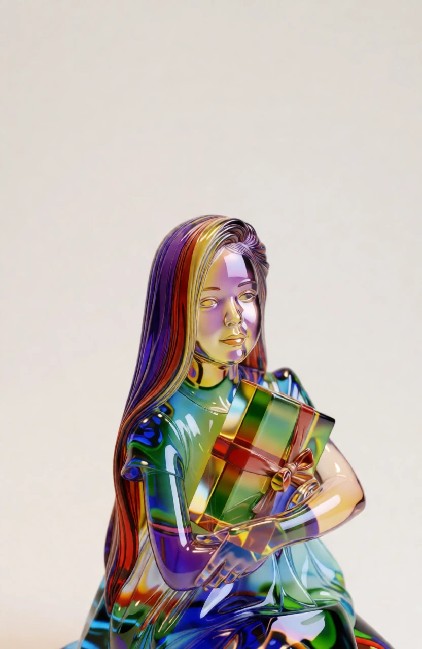 Murano Glass Sculpture generated by PortraitArt